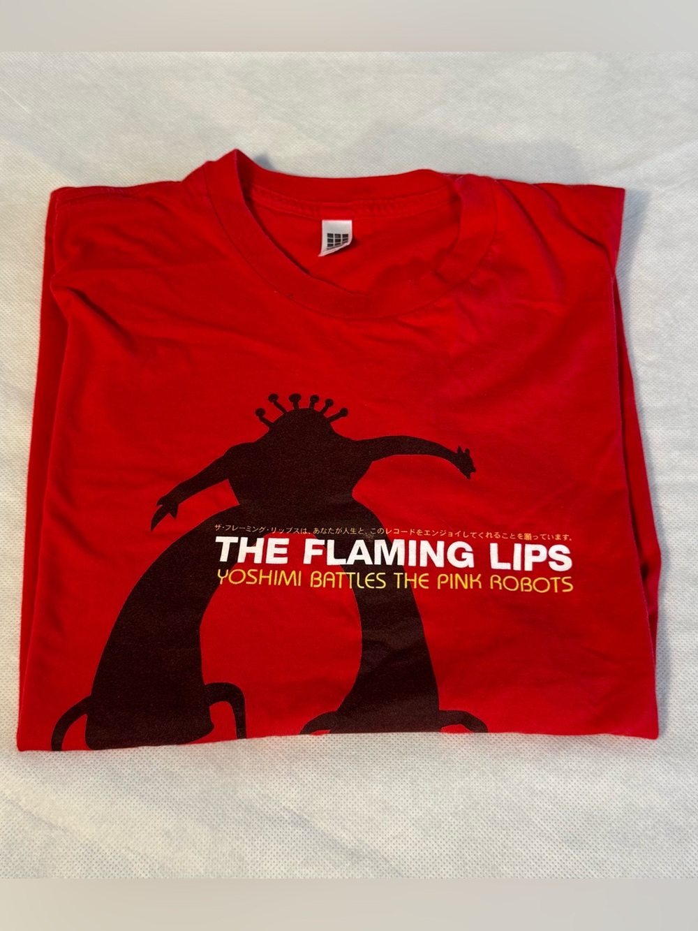 The Flaming Lips Yoshimi Battles the Pink Robots Red Vintage Tee XL